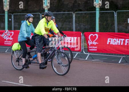 London to Brigton cycle ride to raise money for the British Heart Foundation Foto Stock