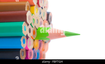 Matite di colore - closeup, macro shot Foto Stock