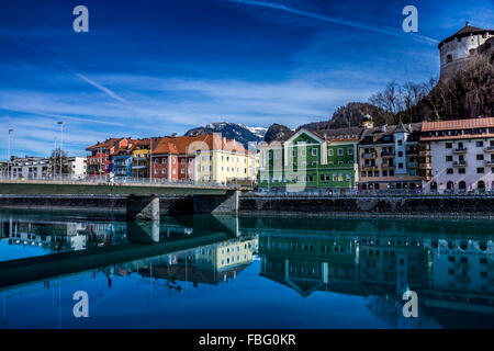 Kufstein in Tirolo, Austria, foto scattata nella primavera del tempo. Foto Stock