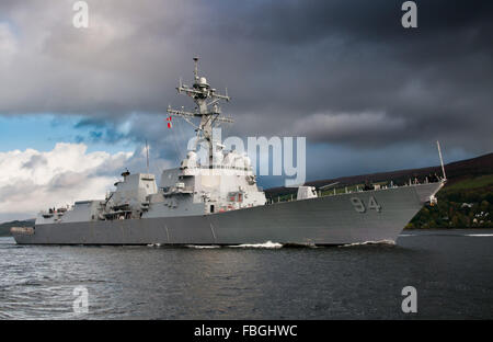 USS Nitze, arleigh burke class, distruttore. Foto Stock