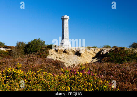 1844 torre sul black Down, Dorset in memoria del vice ammiraglio sir Thomas Masterman Hardy di HMS Victory alla Battaglia di Trafalgar Foto Stock