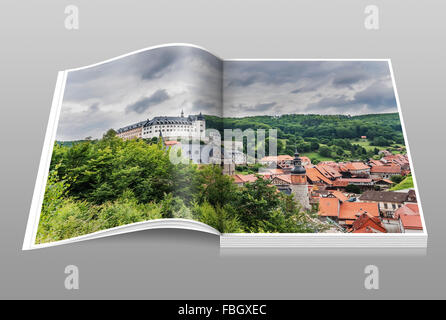 Castello Stolberg/Harz, comune Suedharz, Mansfeld-Suedharz, Sassonia-Anhalt, Germania, Europa Foto Stock