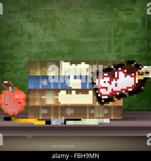 Si torna a scuola vendita poster. EPS 10 Illustrazione Vettoriale