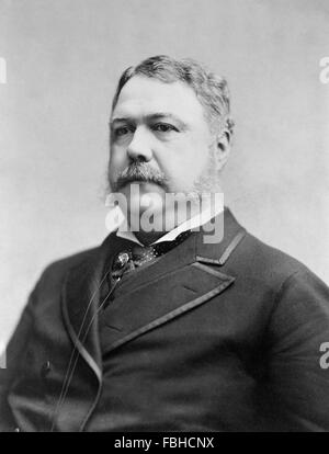 Chester un Arthur, ritratto del XXI Presidente USA , c.1882 Foto Stock