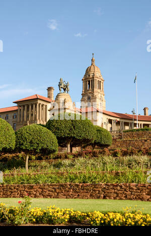 L'Unione di edifici da giardini terrazzati su Meintjieskop, Pretoria, Città di Tshwane comune, Gauteng, Sud Africa Foto Stock