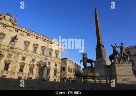 Piazza del Quirinale a Roma, Italia. Foto Stock