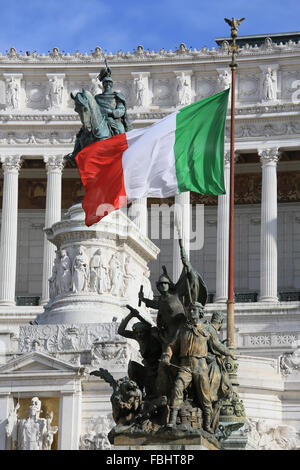 Monumento Nazionale di Vittorio Emanuele II, Roma, Italia. Foto Stock