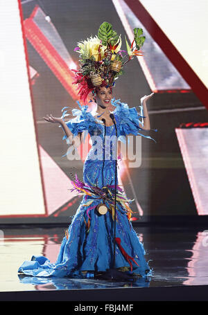 Miss Universo 2015 costumi nazionali in corrispondenza dell'asse al Planet Hollywood Resort & Casino Las Vegas offre: Miss Ungheria, Nicoletta Nagy dove: Las Vegas, Nevada, Stati Uniti quando: 16 Dic 2015 Foto Stock