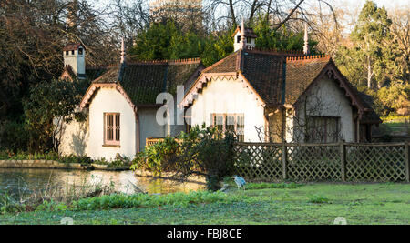 Isola d'anatra Cottage, il St James Park, London, England, Regno Unito Foto Stock