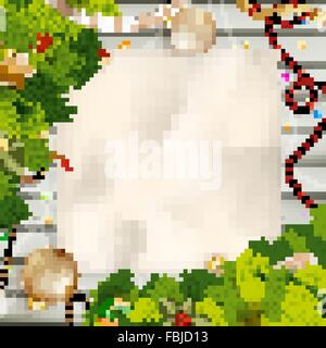 Scheda di Natale. EPS 10 Illustrazione Vettoriale