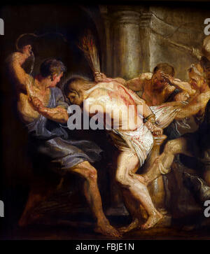 PETER Paul Rubens (1577-1640) La Flagellazione di Cristo 1614 belga fiamminga del Belgio Foto Stock