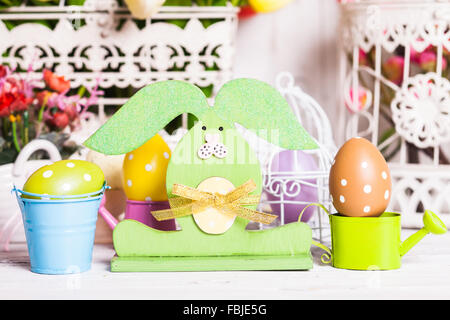 Coniglietto di pasqua arredamento Foto Stock