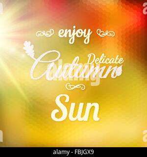 Autunno moderno sfondo tipografici. EPS 10 Illustrazione Vettoriale