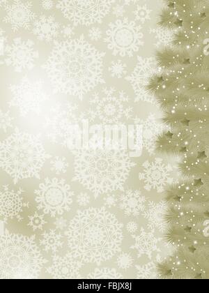 Biglietto di ringraziamento in un elegante biglietto di auguri di Natale. EPS 8 Illustrazione Vettoriale