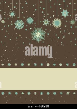 Sfondo di natale con pattern retrò. EPS 8 Illustrazione Vettoriale