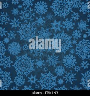 Natale seamless pattern con i fiocchi di neve, EPS 8 Illustrazione Vettoriale