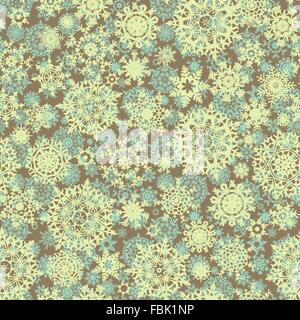 Colorato seamless pattern del fiocco di neve. EPS 8 Illustrazione Vettoriale