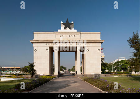 Foto di indipendenza arco in Piazza Indipendenza, Accra, Ghana 2011. Foto Stock