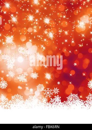 Natale multicolore con il simbolo del fiocco di neve. EPS 8 Illustrazione Vettoriale