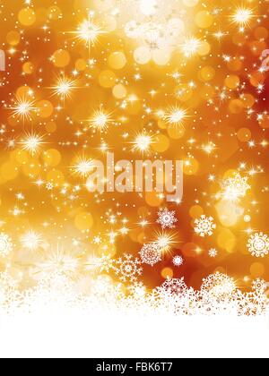 Natale multicolore con il simbolo del fiocco di neve. EPS 8 Illustrazione Vettoriale