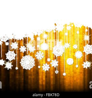 Sfondo di Natale con i fiocchi di neve. EPS10 Illustrazione Vettoriale