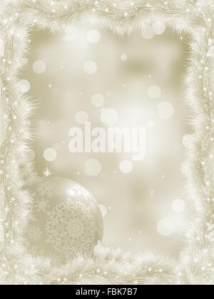 Elegante carta natale con copia di SACE. EPS 8 Illustrazione Vettoriale