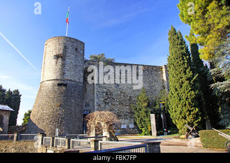 Castello (La Rocca) a Bergamo, Italia Foto Stock