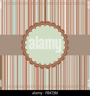Scheda vintage o package design. EPS 8 Illustrazione Vettoriale