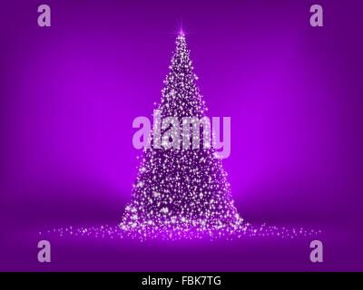 Abstract viola albero di natale di viola. EPS 8 Illustrazione Vettoriale