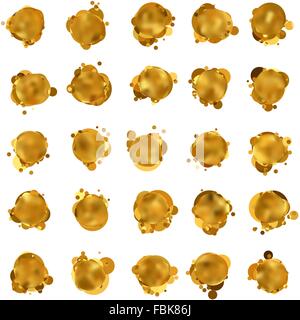 Oro astratto discorso bolla. EPS 8 Illustrazione Vettoriale