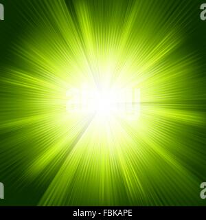 Modello di verde color design con un burst. EPS 8 Illustrazione Vettoriale