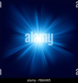 Colore blu design con un burst. EPS 8 Illustrazione Vettoriale