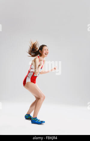 Giapponese atleta femminile Foto Stock