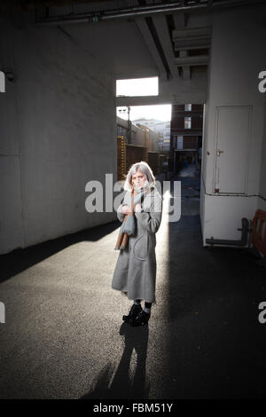 Aurora Aksnes, fase di nome AURORA, cantautrice dalla Norvegia fotografato in London, England, Regno Unito Foto Stock