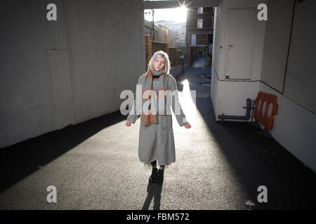 Aurora Aksnes, fase di nome AURORA, cantautrice dalla Norvegia fotografato in London, England, Regno Unito Foto Stock