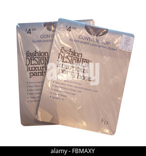 2 pacchetti di collant nylon Womens Designer di moda calze di marca Foto Stock