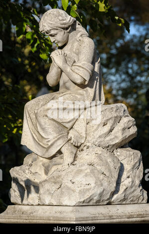 Cimitero di pietra statua Foto Stock