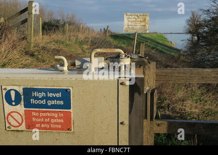 Cancelli di inondazione Foto Stock