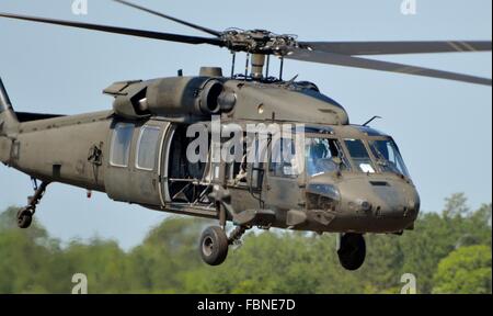 Un UH-60 Blackhawk azionato dall'esercito Rangers Foto Stock