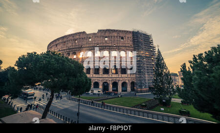 Roma, Italia: Colosseo, Anfiteatro flaviano Foto Stock