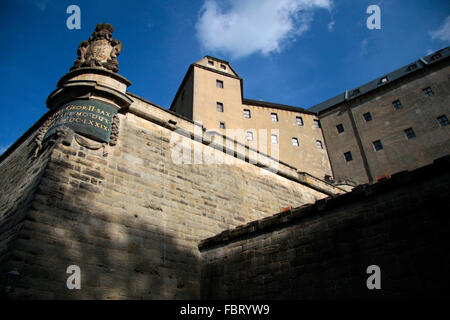 Il Festung Koenigstein - Saechsische Schweiz . Foto Stock