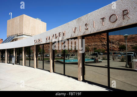 Carl Hayden Visitor Center, Glen Canyon Dam, Pagina, Arizona, Stati Uniti d'America Foto Stock