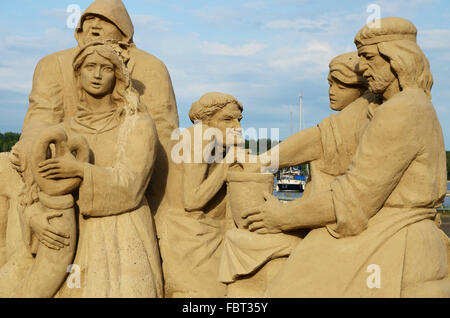 Lappeenranta, Sandcastle Festival. Lappeenranta. Della Karelia del Sud. La Finlandia. Europa Foto Stock