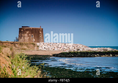 Martello Tower, East Lane, Bawdsey, Suffolk. Foto Stock