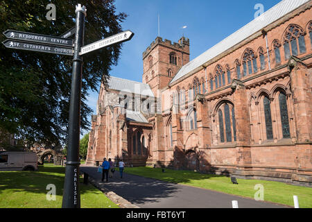 Cattedrale di Carlisle, Cumbria, Inghilterra del Nord, Regno Unito Foto Stock