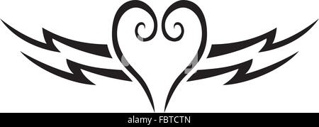 Tatuaggio del cuore Foto Stock