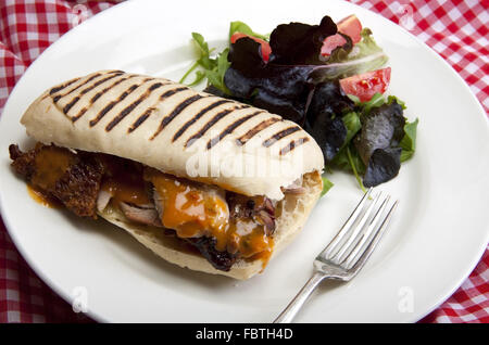 Panini con arrosto di tacchino Foto Stock