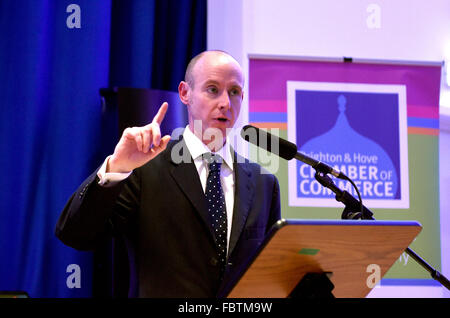 Il deputato conservatore Daniel Hannan per il Sud Est della Gran Bretagna Foto Stock