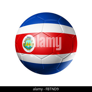 Soccer Football palla con Costa Rica bandiera Foto Stock