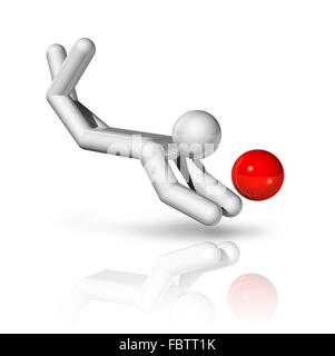 Beach volley 3D Symbol Foto Stock